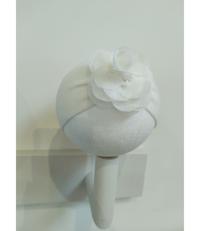 Story Loris Story Loris - Haarband Met Bloem - Ecru