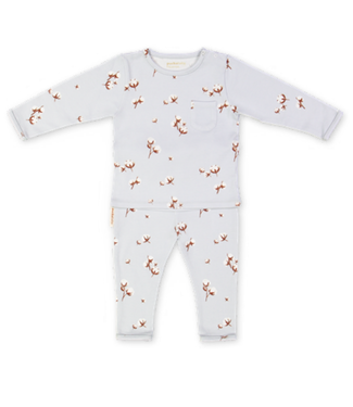 Puckababy Puckababy Pajamas 6-12M - Cotton - Cotton Flower