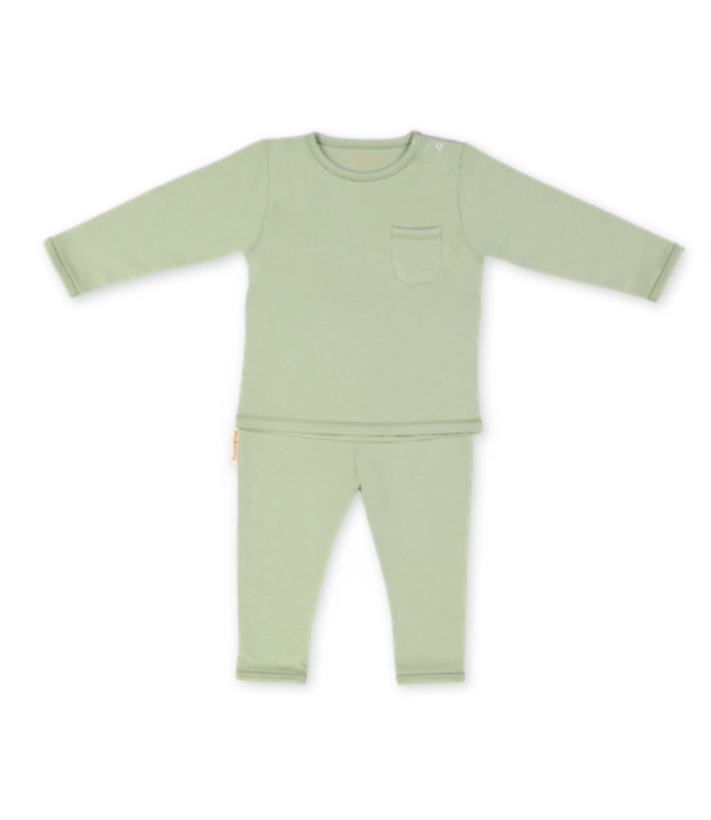 Puckababy Puckababy - Pajamas 6-12M - Cotton - Olive