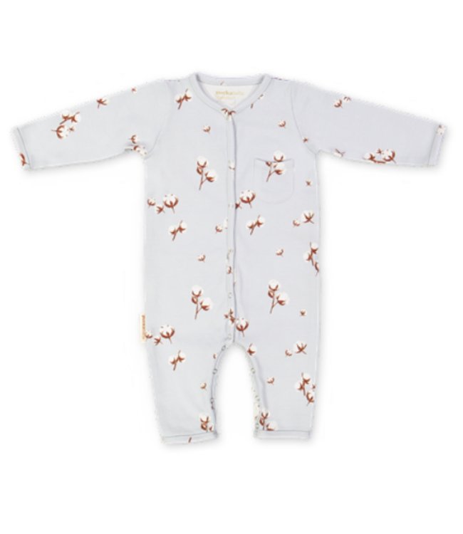 Puckababy Puckababy Sleepsuit 3-6M - Cotton - Cotton Flower