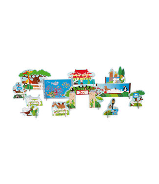 Scratch Scratch - Mix+Play: HET LEVEN IN DE DIERENTUIN, in karton, in doos 24x21x6.5cm, 3+