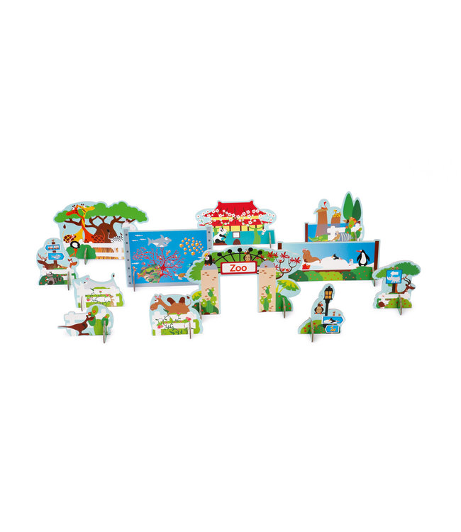 Scratch Scratch - Mix+Play: HET LEVEN IN DE DIERENTUIN, in karton, in doos 24x21x6.5cm, 3+