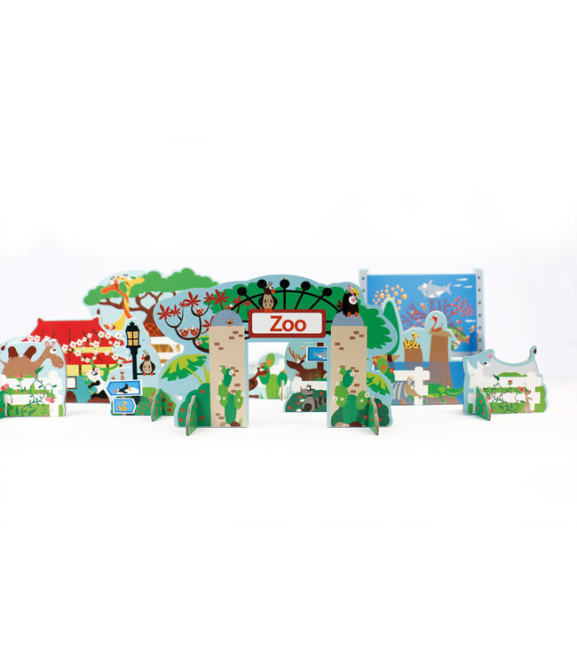 Scratch Scratch - Mix+Play: HET LEVEN IN DE DIERENTUIN, in karton, in doos 24x21x6.5cm, 3+