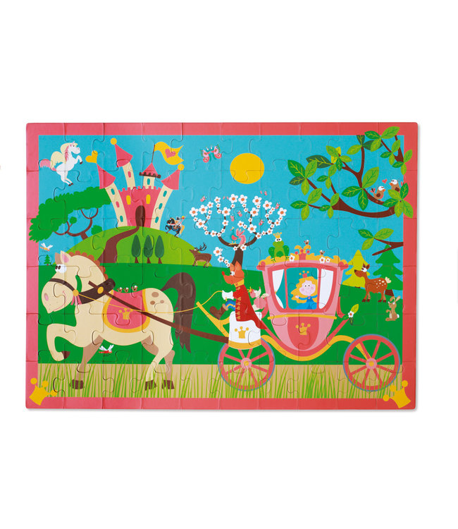 Scratch Scratch - Puzzel 60pcs: PRINSESSENKOETS 60x43.5cm, in doos diam.22xH12cm, 4+