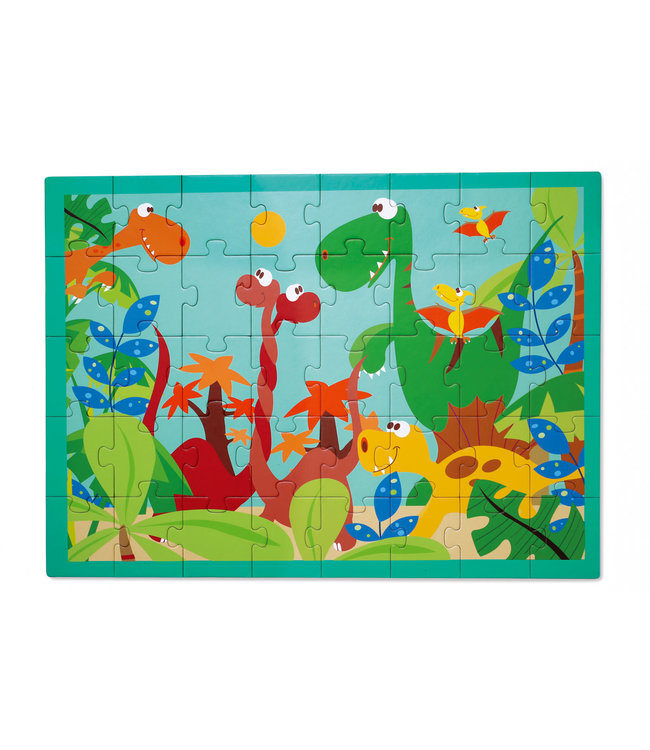 Scratch Scratch - Puzzel 40pcs: DINO WERELD 60x43.5cm, in doos diam.22xH12cm, 3+