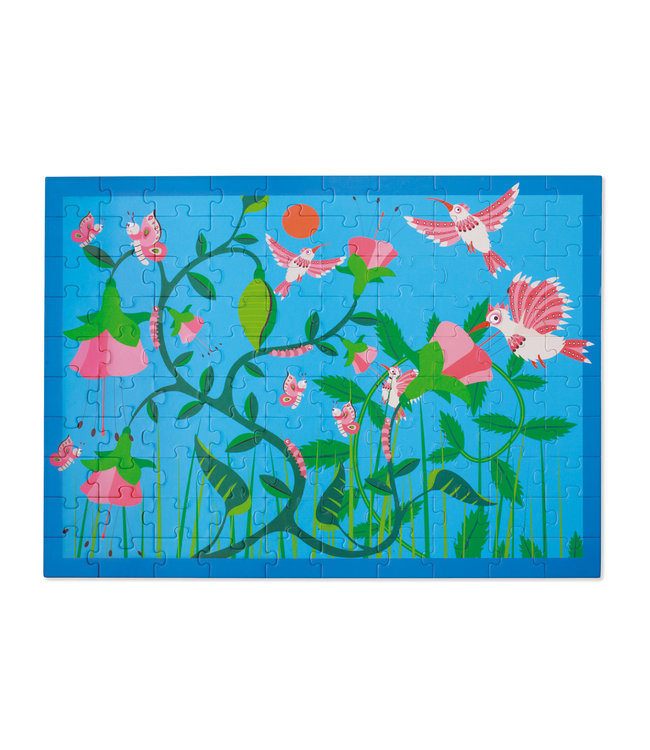 Scratch Scratch - Puzzel 100pcs: KOLIBRIES 60x43.5cm, in doos diam.26xH10cm, 5+