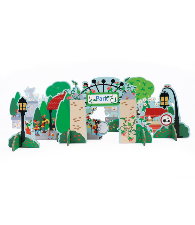 Scratch Scratch - Mix+Play: HET LEVEN IN HET PARK, in karton, in doos 24x21x6.5cm, 3+