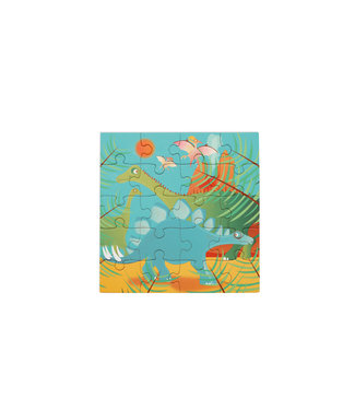 Scratch Scratch - Puzzel Magnetisch: MAGNETISCH PUZZELBOEK TO GO - DINOSAURUS 18x18x1.5cm (gesloten), 54x18x0.5cm (open), met 2 magnetische puzzels van 20 stuks, 3+