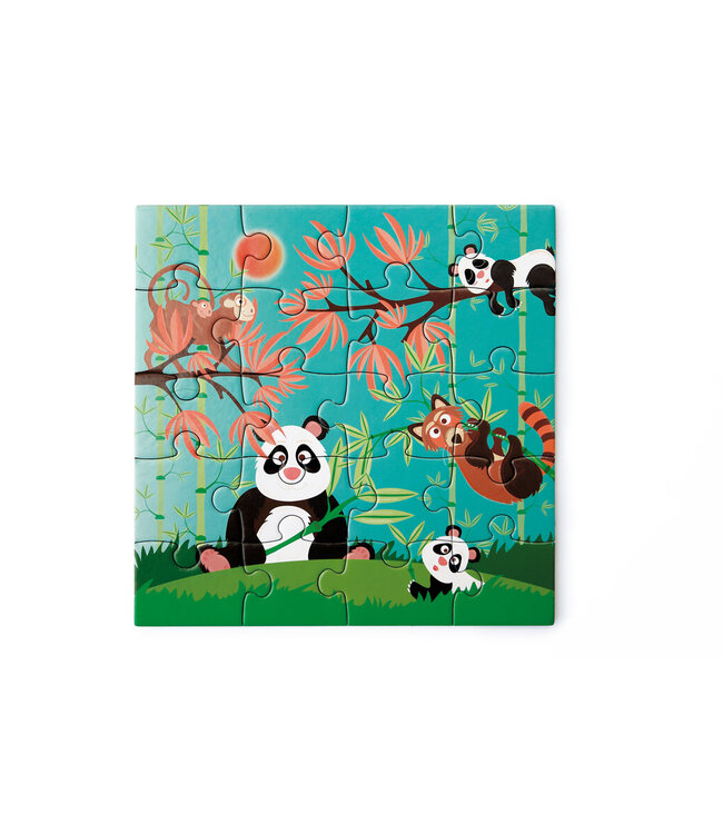 Scratch Scratch - Puzzel Magnetisch: MAGNETISCH PUZZELBOEK TO GO - PANDA 18x18x1.5cm (gesloten), 54x18x0.5cm (open), met 2 magnetische puzzels van 20 stuks, 3+