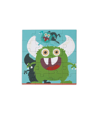 Scratch Scratch - Puzzel Magnetisch: MAGNETISCH PUZZELBOEK TO GO - MONSTER 18x18x1.5cm (gesloten), 54x18x0.5cm (open), met 2 magnetische puzzels van 20 stuks, 3+