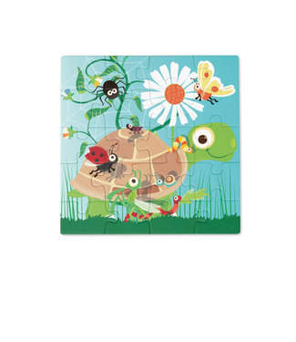 Scratch Scratch - Puzzel Magnetisch: MAGNETISCH PUZZELBOEK TO GO - FEEST IN DE TUIN 18x18x1.5cm (gesloten), 54x18x0.5cm (open), met 2 magnetische puzzels van 20 stuks, 3+