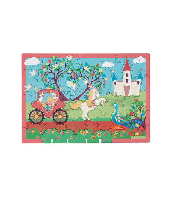 Scratch Scratch - PlayPuzzle 32pcs: 3D PRINSES 33x23,1cm, in ronde doos 20x20x4,5cm, 3+