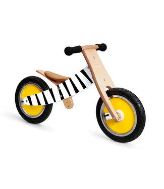 Scratch Scratch - Mobiliteit: BALANCE BIKE reversible - ZEBRA BASIL 83x57x40cm, meegroeifiets met omkeerbare kader om fiets geschikt te maken voor grotere kinderen (3+), met verstelbare zithoogte H29-45cm en begrensde sturing H52cm, in doos, 2+/3+