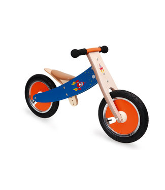 Scratch Scratch - Mobiliteit: BALANCE BIKE reversible - RUIMTE 83x54x37cm, meegroeifiets met omkeerbare kader om fiets geschikt te maken voor grotere kinderen (3+), met verstelbare zithoogte H29-45cm en begrensde sturing H52cm, in doos, 2+/3+