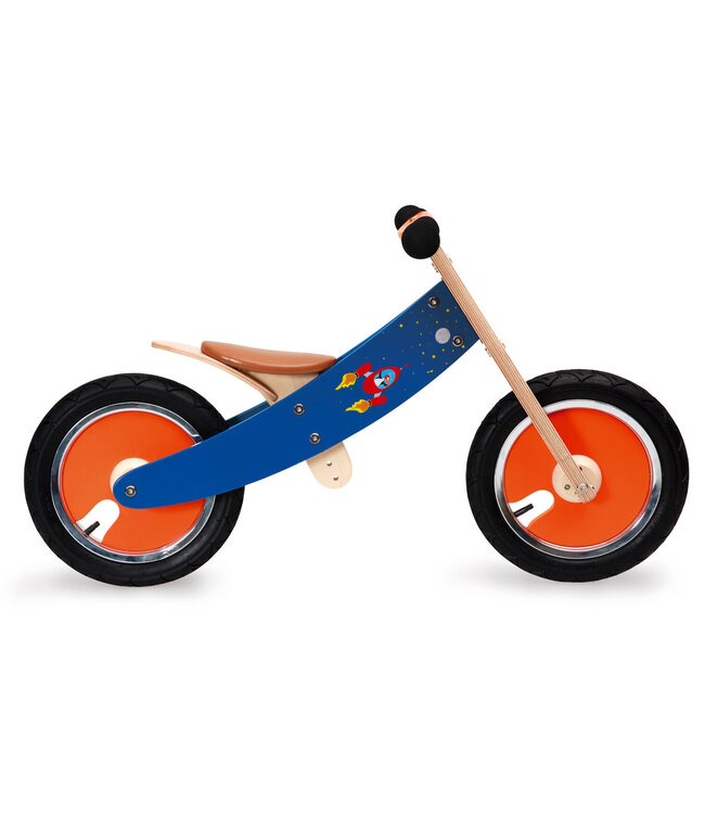 Scratch Scratch - Mobiliteit: BALANCE BIKE reversible - RUIMTE 83x54x37cm, meegroeifiets met omkeerbare kader om fiets geschikt te maken voor grotere kinderen (3+), met verstelbare zithoogte H29-45cm en begrensde sturing H52cm, in doos, 2+/3+