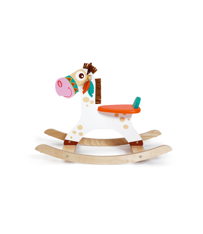 Scratch Scratch - Mobiliteit: ROCKING HORSE INDIAANSE PONY 80x53x31cm, max. 25kg, in doos, 1+