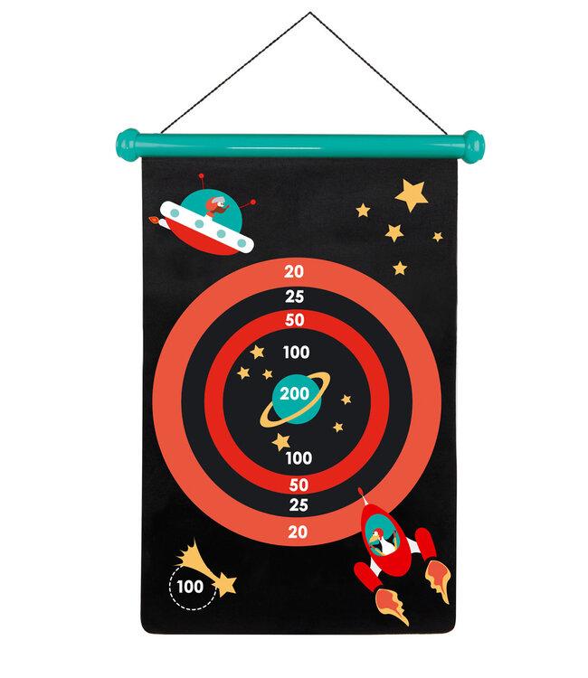 Scratch Scratch  - Active Play: MAGNETISCHE DARTS Ruimte 36x55cm, 2-zijdig bedrukt, in tube, 5+