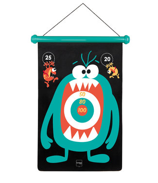Scratch Scratch - Active Play: MAGNETISCHE DARTS Monsters 36x55cm, 2-zijdig bedrukt, in tube, 5+