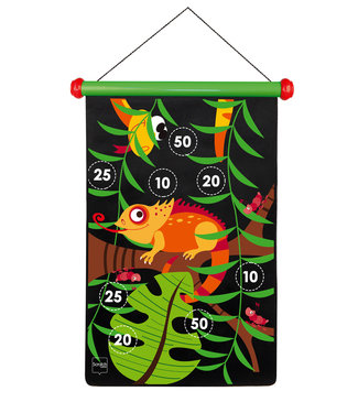 Scratch Scratch  - Active Play: MAGNETISCHE DARTS Jungle 36x55cm, 2-zijdig bedrukt, in tube, 5+