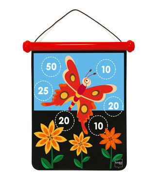Scratch Scratch  - Active Play: MAGNETISCHE DARTS medium / Tuin 40x31cm, 2-zijdig bedrukt, in tube, 5+