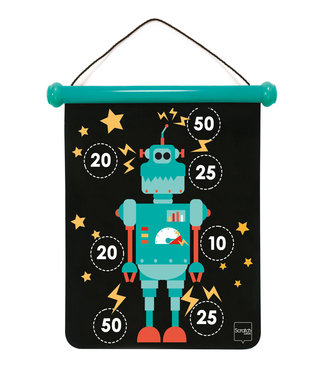 Scratch Scratch - Active Play: MAGNETISCHE DARTS medium / Robot 40x31cm, 2-zijdig bedrukt, in tube, 5+