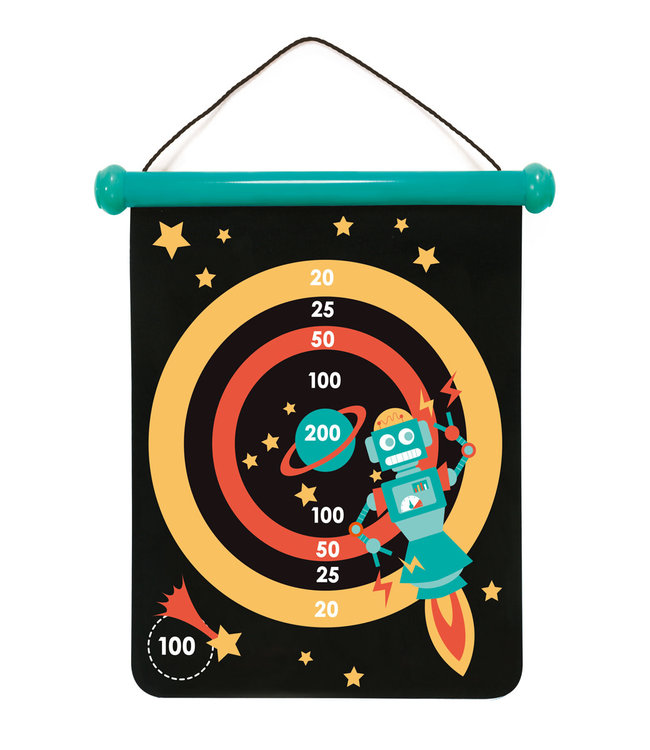 Scratch Scratch - Active Play: MAGNETISCHE DARTS medium / Robot 40x31cm, 2-zijdig bedrukt, in tube, 5+