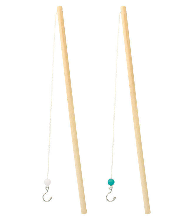 Scratch Scratch  - Active Play: KERMISEENDEN-SET 'KORAALRIF' met 6 eendjes & 2 hengels, in doos 50x9x12cm, de kleurencombinatie kan wijzigen, 3+