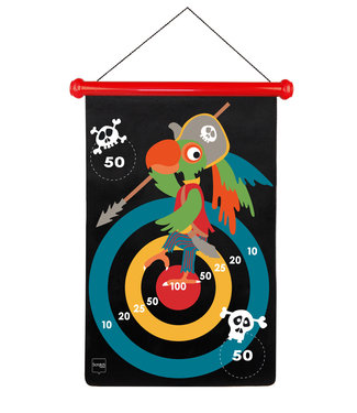 Scratch Scratch  - Active Play: MAGNETISCHE DARTS Piraat 36x55cm, 2-zijdig bedrukt, in tube, 5+