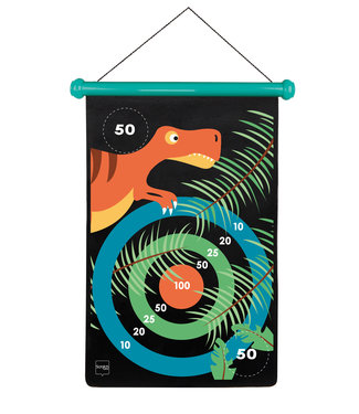 Scratch Scratch  - Active Play: MAGNETISCHE DARTS Dinowereld 36x55cm, 2-zijdig bedrukt, in tube, 5+