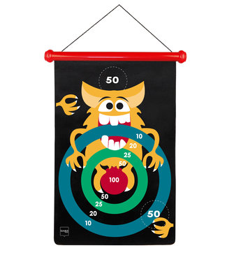 Scratch Scratch  - Active Play: MAGNETISCHE DARTS Crazy Monsters 36x55cm, 2-zijdig bedrukt, in tube, 5+
