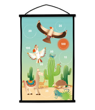 Scratch Scratch - Active Play: START TO DART Mexico 38x60cm, 2-zijdig bedrukt, met 6 darts met zuignappen, in doos, 3+