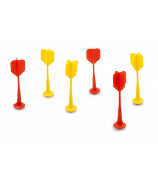 Scratch Scratch - Active Play: MAGNETISCHE DARTS - SET Rood/Groen diam.2.5x9cm, set van 6 stuks, in zakje, 5+