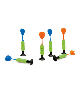 Scratch Scratch - Active Play: START TO DART - DARTS SET Oranje/Rood diam.3.5x15cm, set van 6 stuks, op kaart, 5+