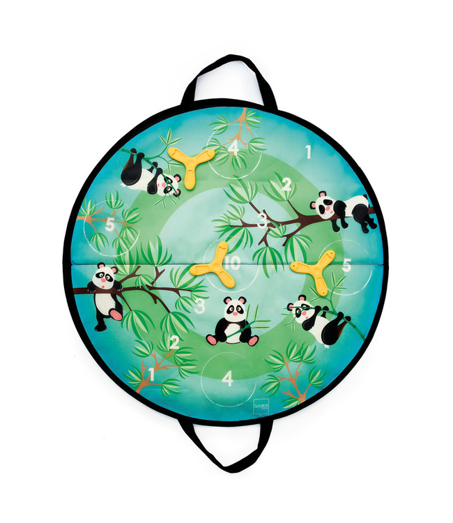 Scratch Scratch - Active Play: DISKER GAME magnetisch / Panda diam.60cm, met 3 magnetische diskers, in doos 61x31x2cm, 3+