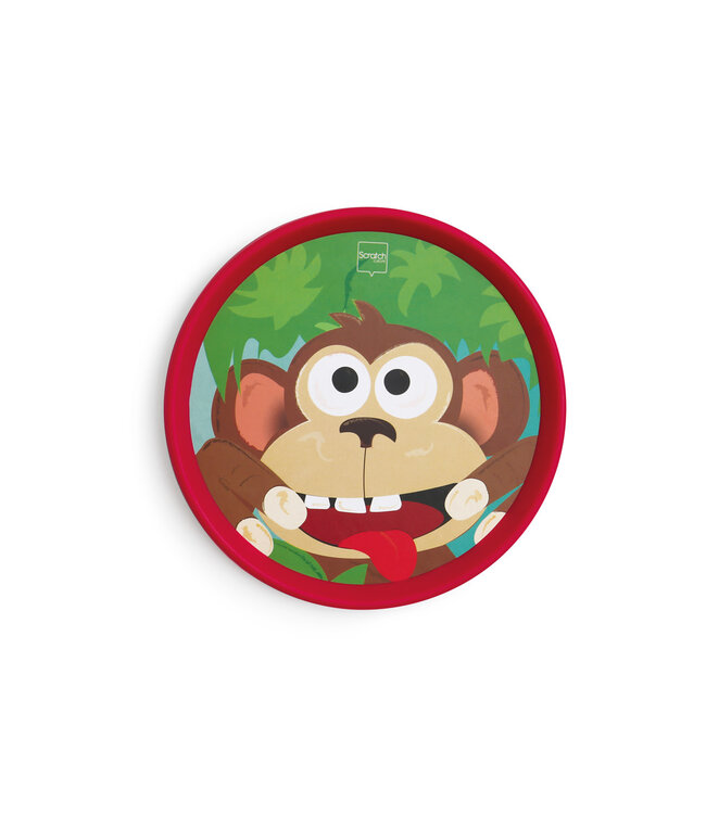 Scratch Scratch - Active Play: HAND-DISKER DUO / Funny Monkey diam.20cm, met 1 magnetische disker, in doos, 3+