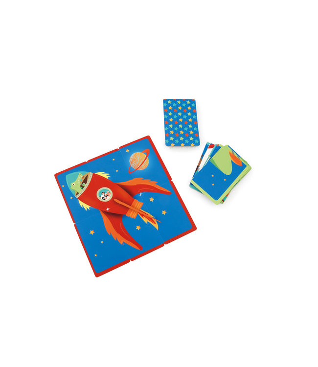 Scratch Scratch - Compact Game: SPACE RACE, in vormendoos 15.5x9.9x3.5cm, 4+