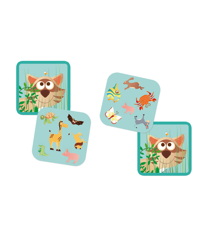 Scratch Scratch - Compact Game: RACCOON MATCH, in vormendoos 14,2x10,8x3,5cm, 5+