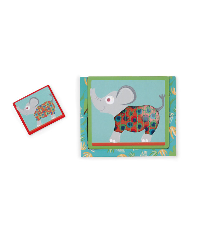 Scratch Scratch - Solo Game: PYJAMA PARTY 13,25x11cm, een solo-visueelspel met 40 opdrachten en 4 niveaus, in vormendoos 20,5x17x3,5cm, 4+