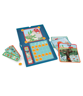 Scratch Scratch - EduLogic Box: ANIMAL COUNTING 25.5x23x2cm (gesloten), 25.5x38x2cm (open), magnetisch, met 20 uitdagingen en 4 thema's, 4+