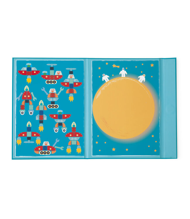 Scratch Scratch - EduLogic Book: Mix&Match/RUIMTE AVONTUUR 18,2x25,6x1,3cm (gesloten), 51,5x25,6x1cm (open), magnetisch, 4+