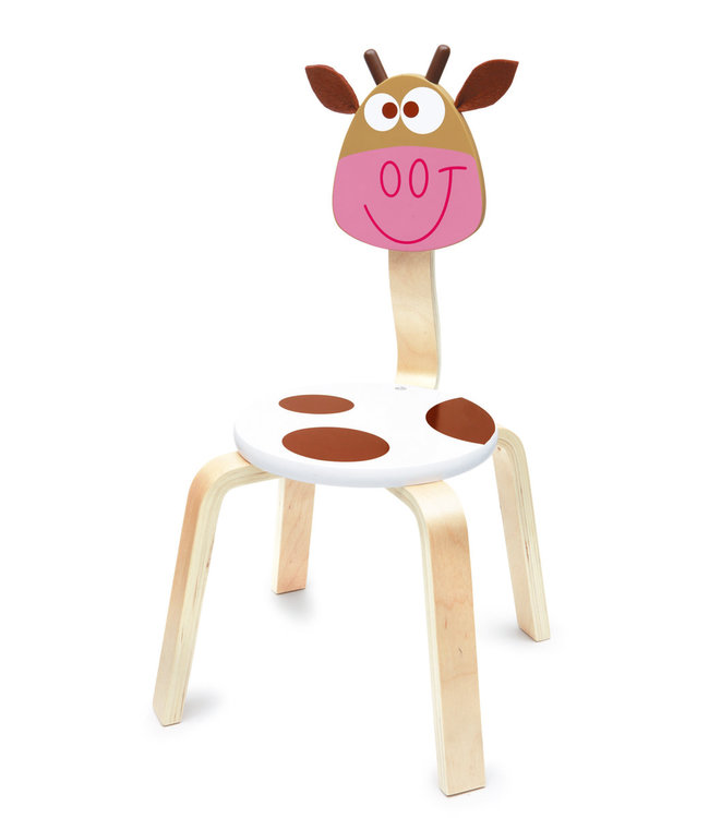 Scratch Scratch  - Meubels: STOEL KOE Marie 33x33x65cm, zithoogte 28cm, zitvlak diam.26,5cm , max. 50kg, in doos, 3+