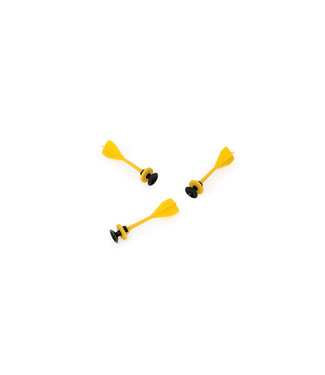Scratch Scratch - Active Play: BLAASPIJP - DARTS SET Geel diam.2x8,2cm, set van 3 stuks, op kaart, 5+
