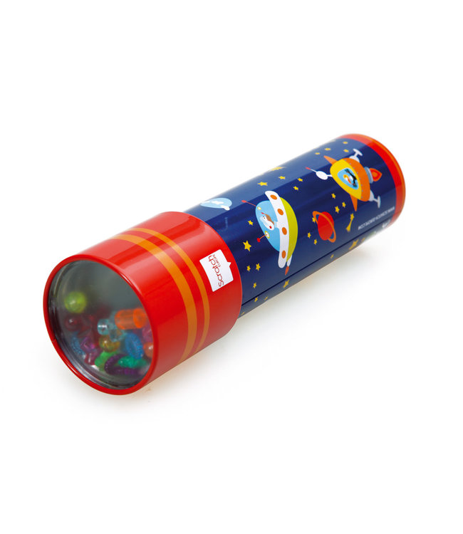 Scratch Scratch - Classics: CALEIDOSCOOP / RUIMTE 5x5x18cm, in metaal, in display, 3+