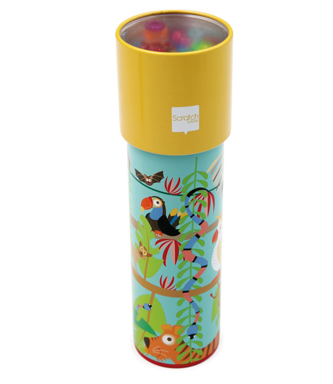 Scratch Scratch - Classics: CALEIDOSCOOP / JUNGLE  5x5x18cm, in metaal, in display, 3+