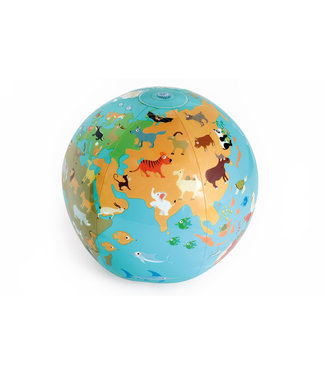 Scratch Scratch - Classics: OPBLAASBARE WERELDBOL diam.30cm, in doos, 3+