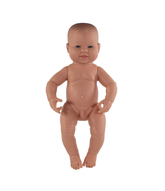 Miniland Miniland - BABYPOP EUROPESE JONGEN 40cm, met vanillegeur, waterdicht,  anatomisch correct, in vinyl. Made in Spain, 10m+