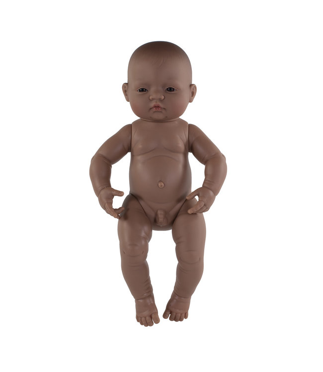 Miniland Miniland - BABYPOP LATIJNS-AMERIKAANSE JONGEN 40cm, met vanillegeur,  waterdicht, anatomisch correct, in vinyl. Made in Spain, 10m+