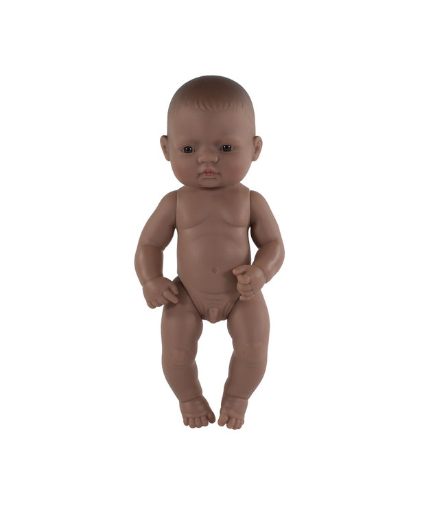 Miniland Miniland - BABYPOP LATIJNS-AMERIKAANSE JONGEN 32cm, met vanillegeur, waterdicht,  anatomisch correct, in vinyl. Made in Spain, 10m+