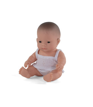 Miniland Miniland - BABYPOP AZIATISCH MEISJE 21cm, met vanillegeur, waterdicht, anatomisch correct, in vinyl, in geschenkdoos. Made in Spain, 10m+