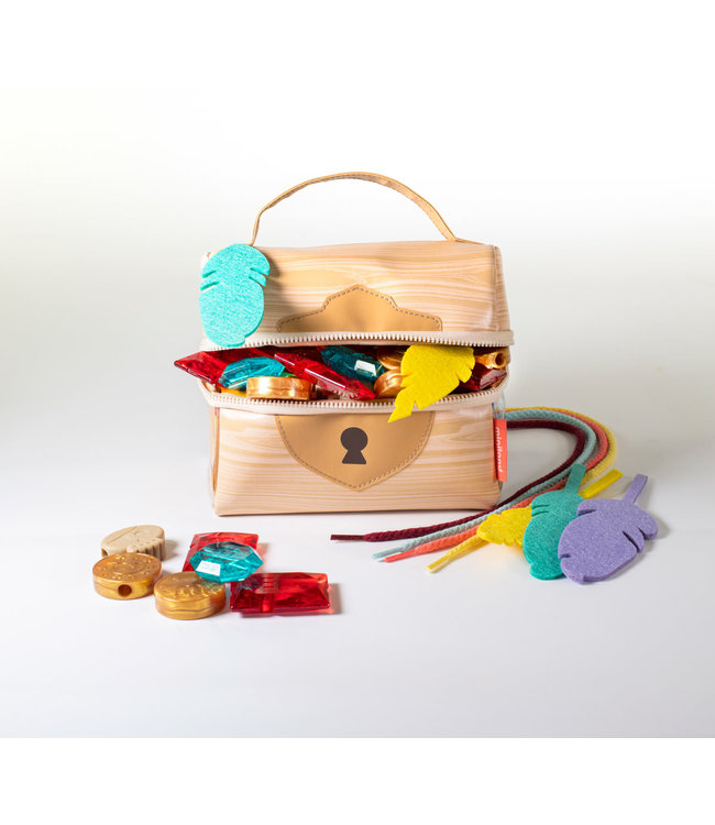 Miniland Miniland - HALSSNOER SCHATKIST, met 6 voorbeeldkaarten, 3+